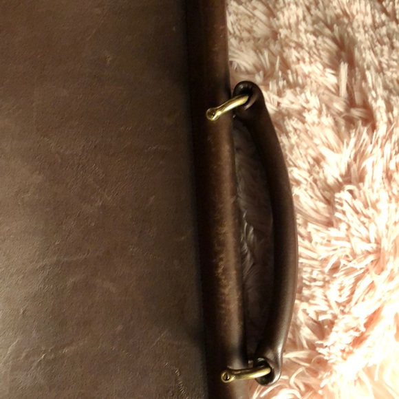 Classic Brown Lather Brief Case - Picture 3 of 3